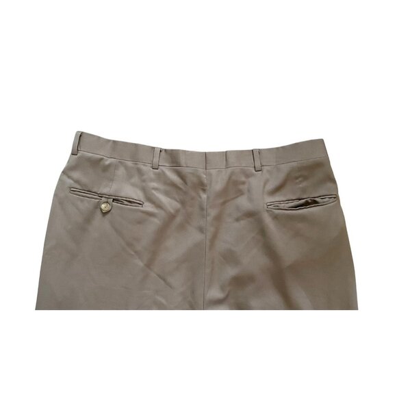 Hart Schaffner Marx 44L 38x29 Beige Plaid Gold Trumpeter Mens Jacket Pants Suit - Picture 9 of 13